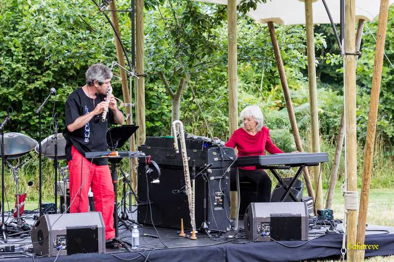 Lydia Domancich et JM Petri à la Roche Jagu 2014