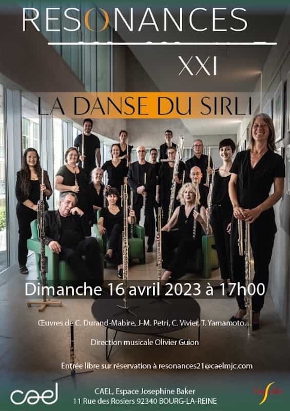 Affiche concert ensemble Résonances XXi, le 16 avril 2023